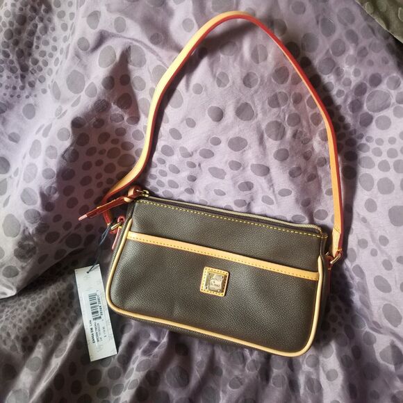 Dooney & Bourke Lola Purse Leather Brown Tmoro NWT Shoulder Bag